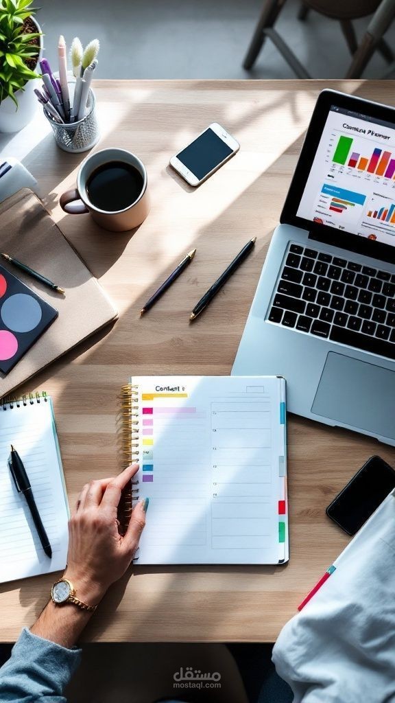 خطة محتوى شهرية احترافية متكاملة