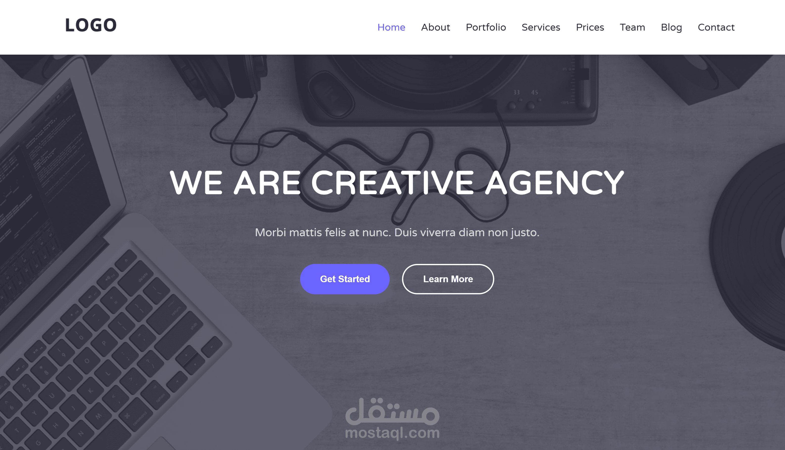 landing page