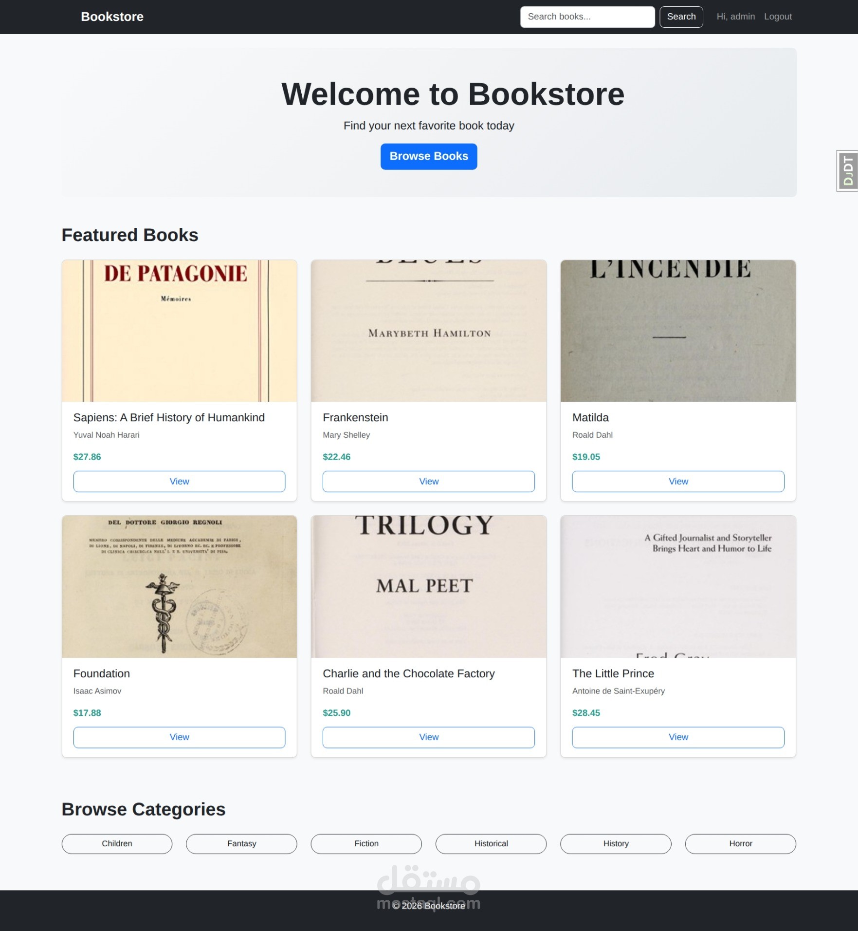 BookStore Application