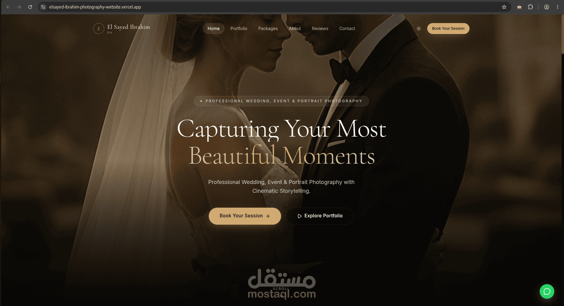 Luxury Photography Portfolio – Premium Responsive Web Experience