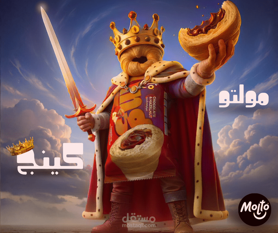 دمج الذكاء الاصطناعي في تصميم الإعلانات الإبداعية - حملة مولتو كينج