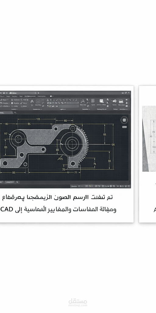 إعداد رسومات AutoCAD ثنائية الأبعاد بدقة عالية، وتحويل pdf to cad