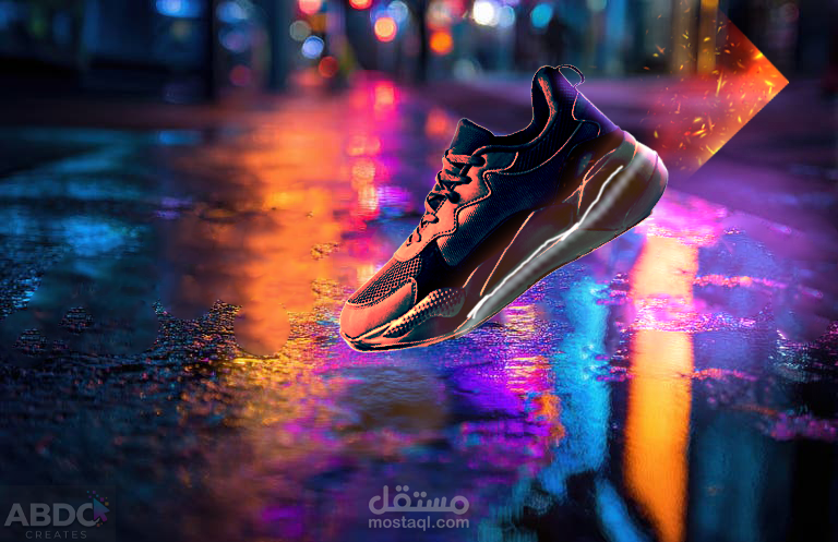 تصميم دمج احترافي لمنتج رياضي - Photo Manipulation