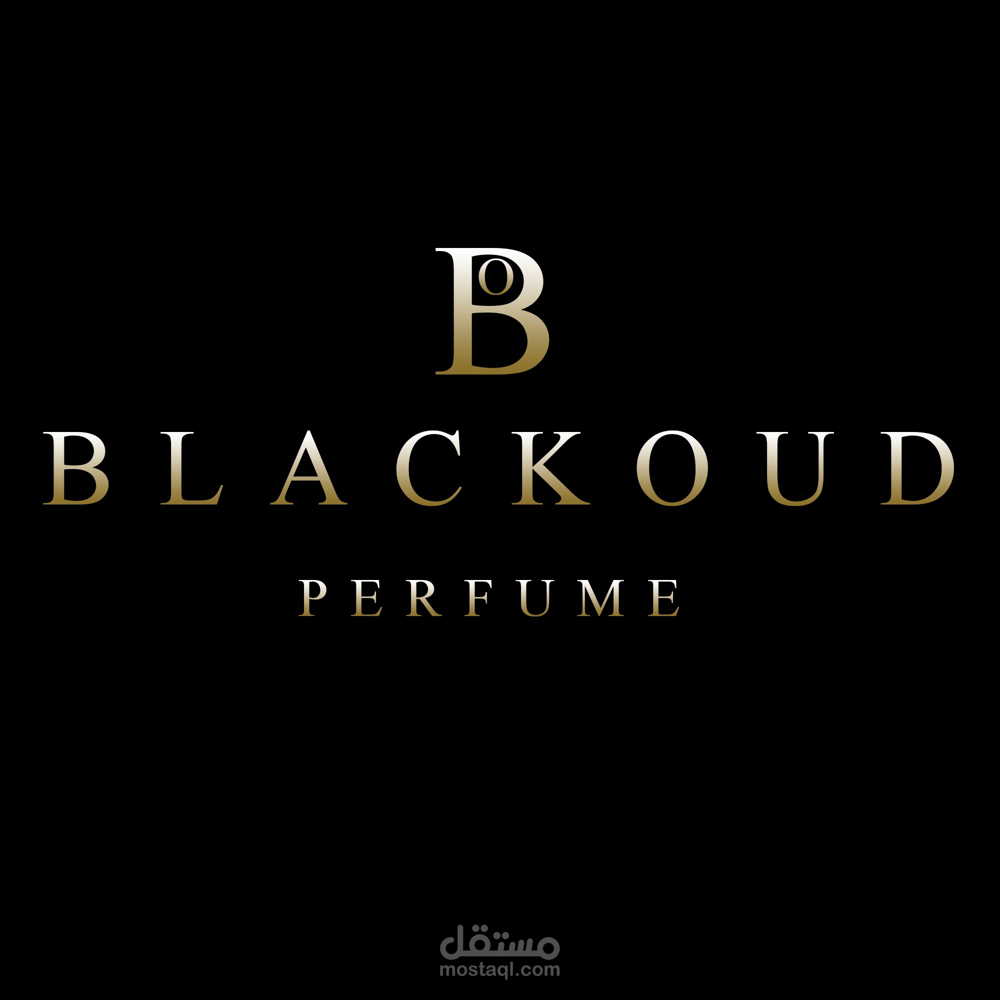 تصميم شعار احترافي لبراند عطور فاخر ( Black oud)
