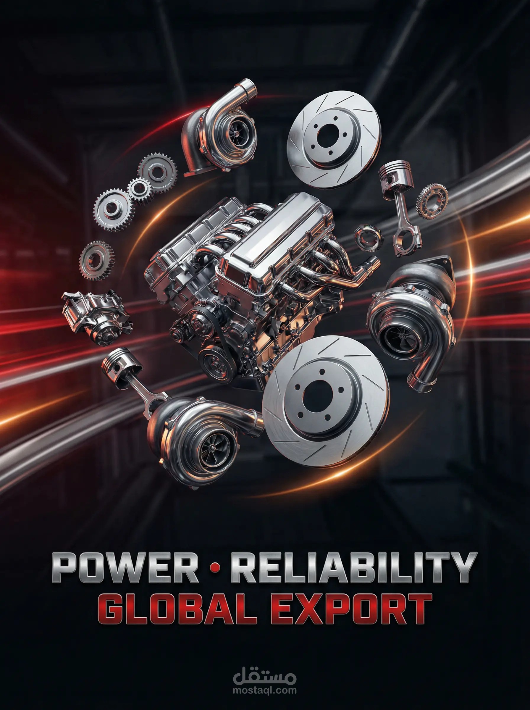 موقع ويب جديد لشركه تصدير قطع سيارات