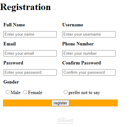 Sample Project - Training Project HTML
