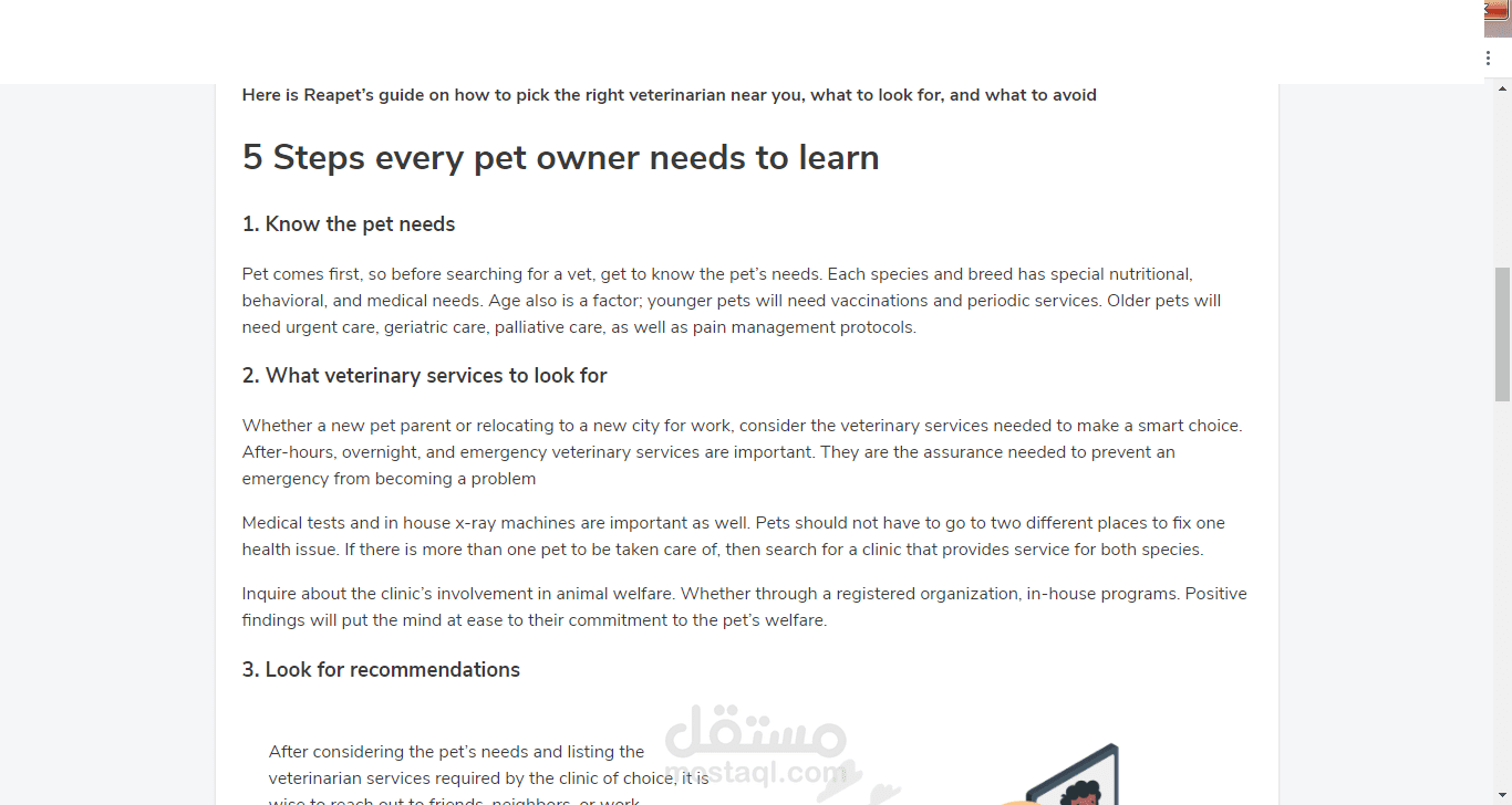 Tips for finding the right vet