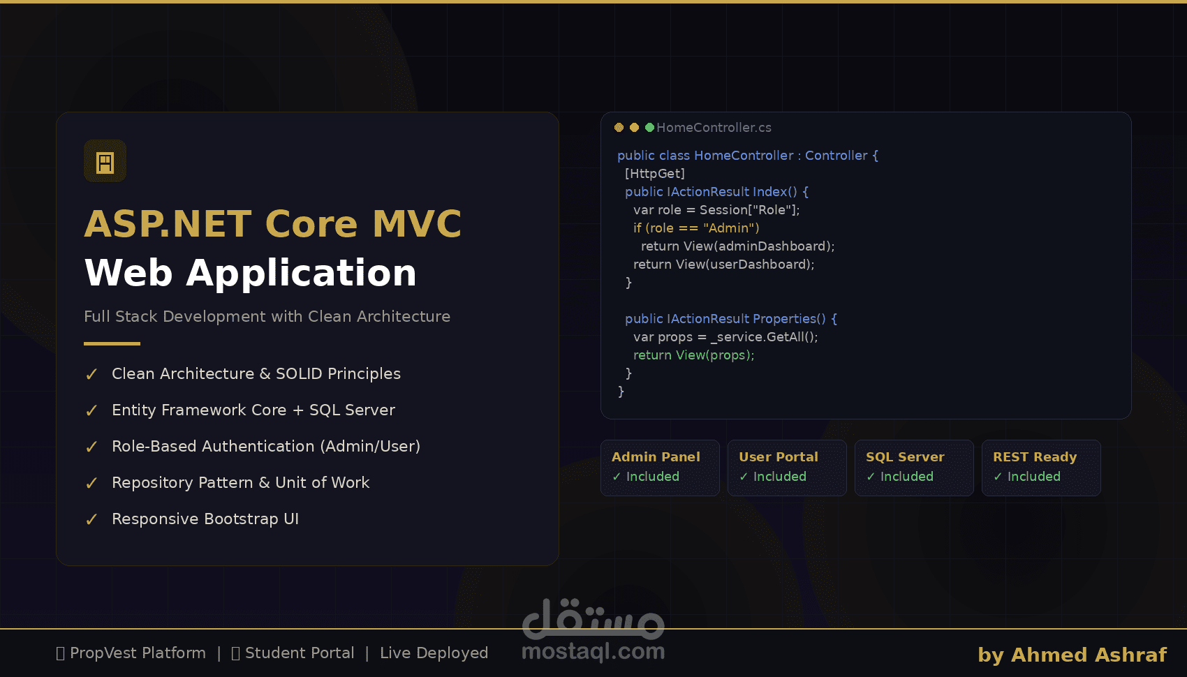 منصة استثمار عقاري متكاملة بلوحة تحكم للأدمن والمستخدمين