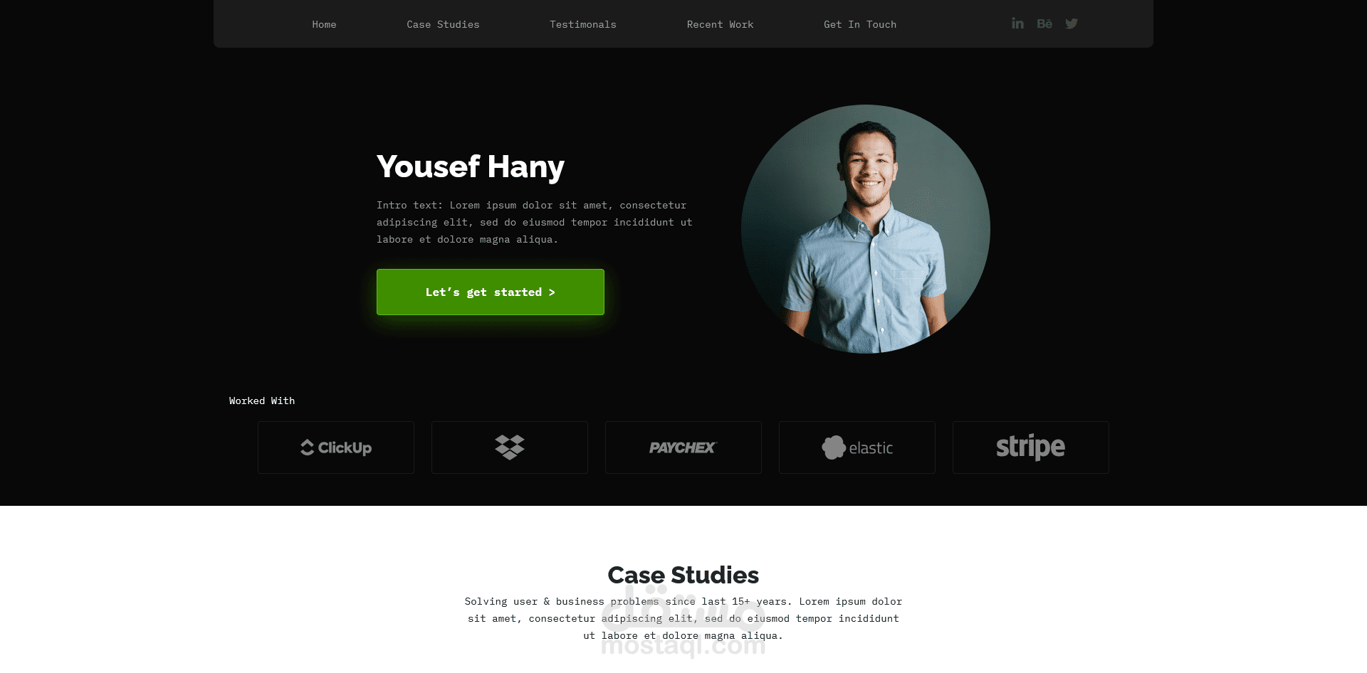 موقع شخصي | Portfolio Website