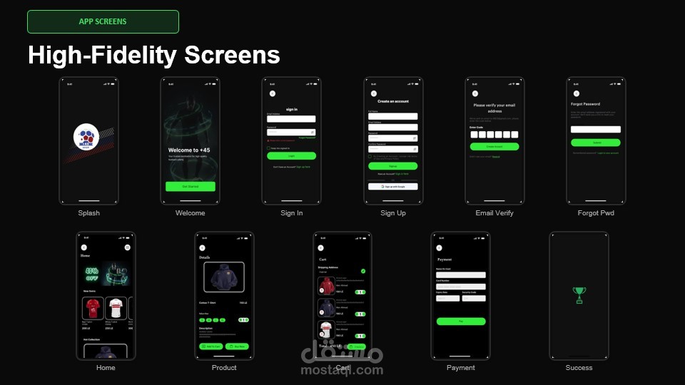 تصميم واجهة مستخدم احترافية لتطبيق موبايل (UI/UX) باستخدام Figma