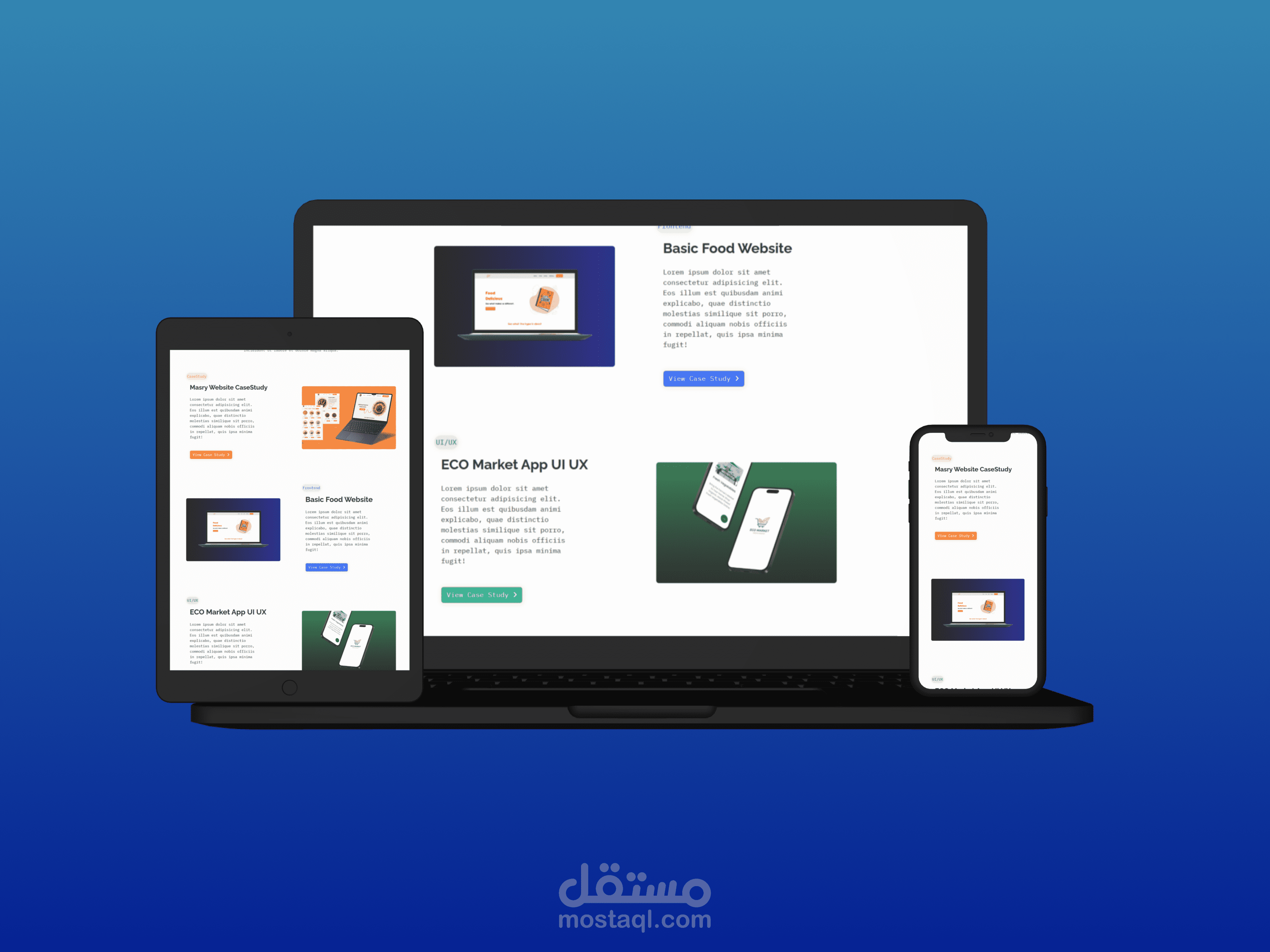 تصميم وتطوير Portfolio احترافي و Responsive