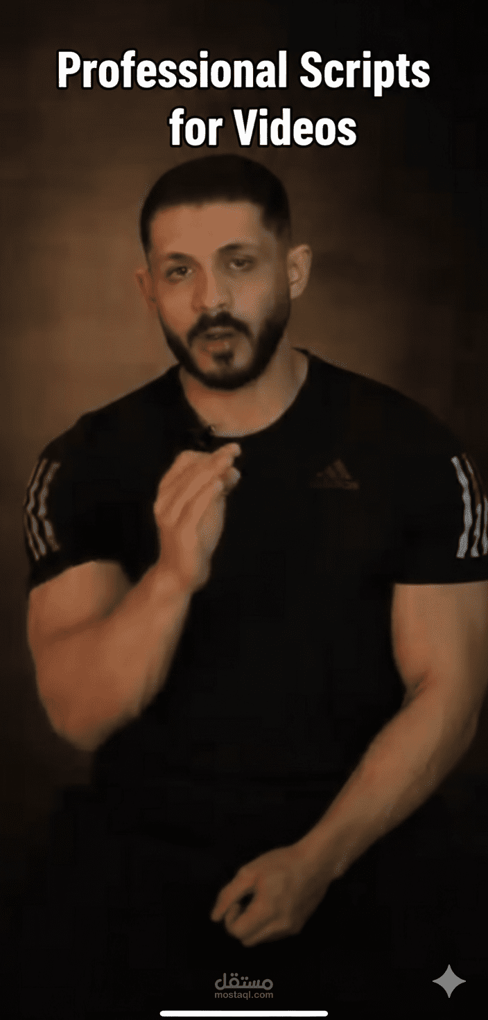 كتابة سكريبت فيديو يشرح أسباب اعتزال لاعب كمال أجسام