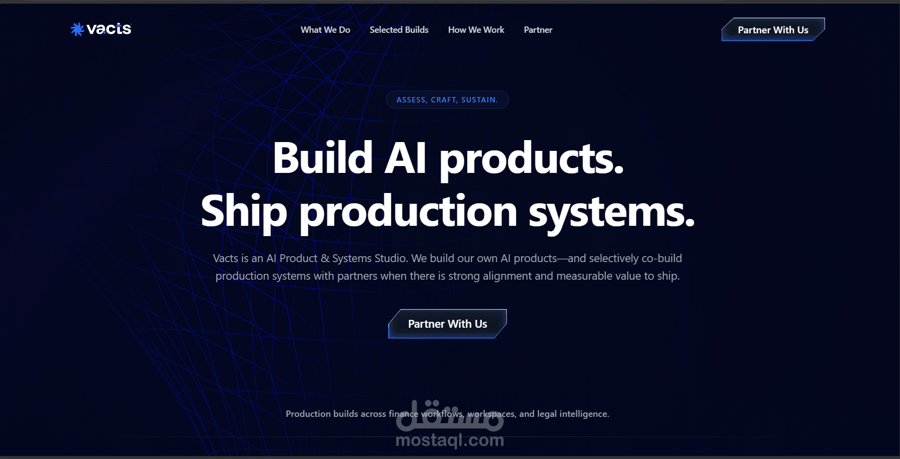 منصة Vacts لحلول الذكاء الاصطناعي وأنظمة SaaS