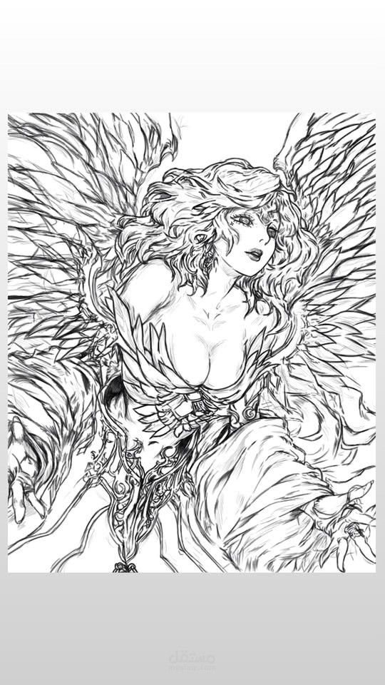 مانغا مرسومة باليد و محسنة بالتعديل على فوتوشوب