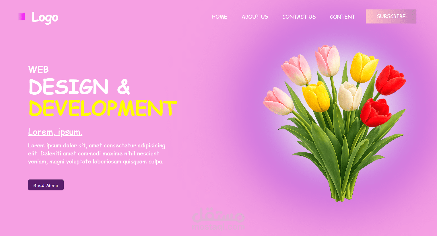 Landing Page Using HTML&Css
