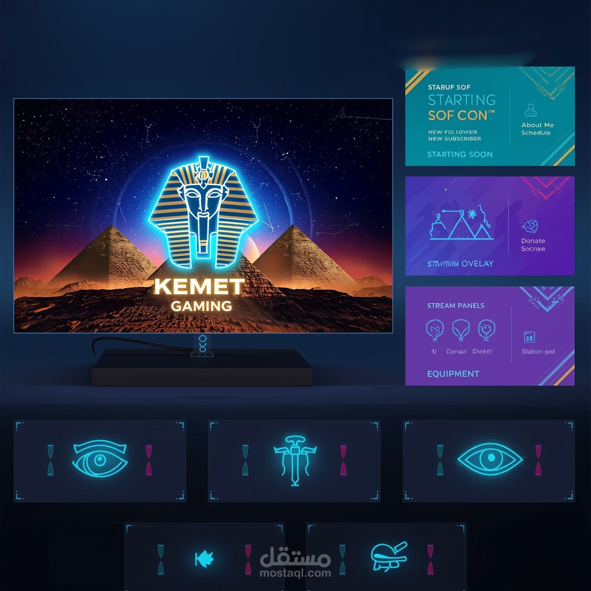 تصميم باقة ستريم (Stream Package) احترافية