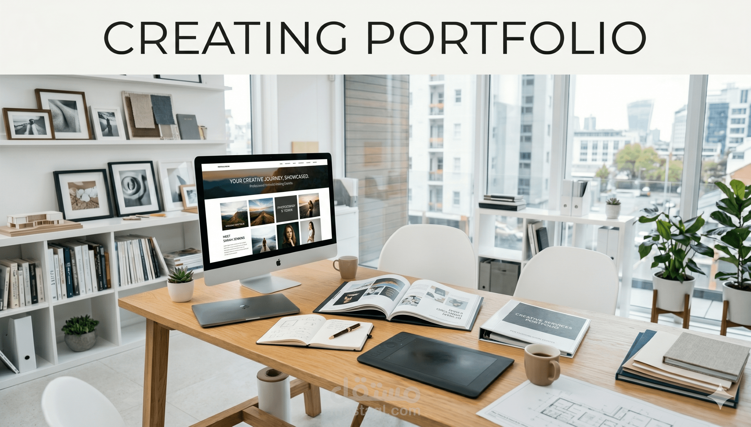 متخصصة في تصميم الـ Portfolio الاحترافي اللي يحول شغلك وخبراتك لعرض جذاب وواضح يلفت أي عميل أو شركة