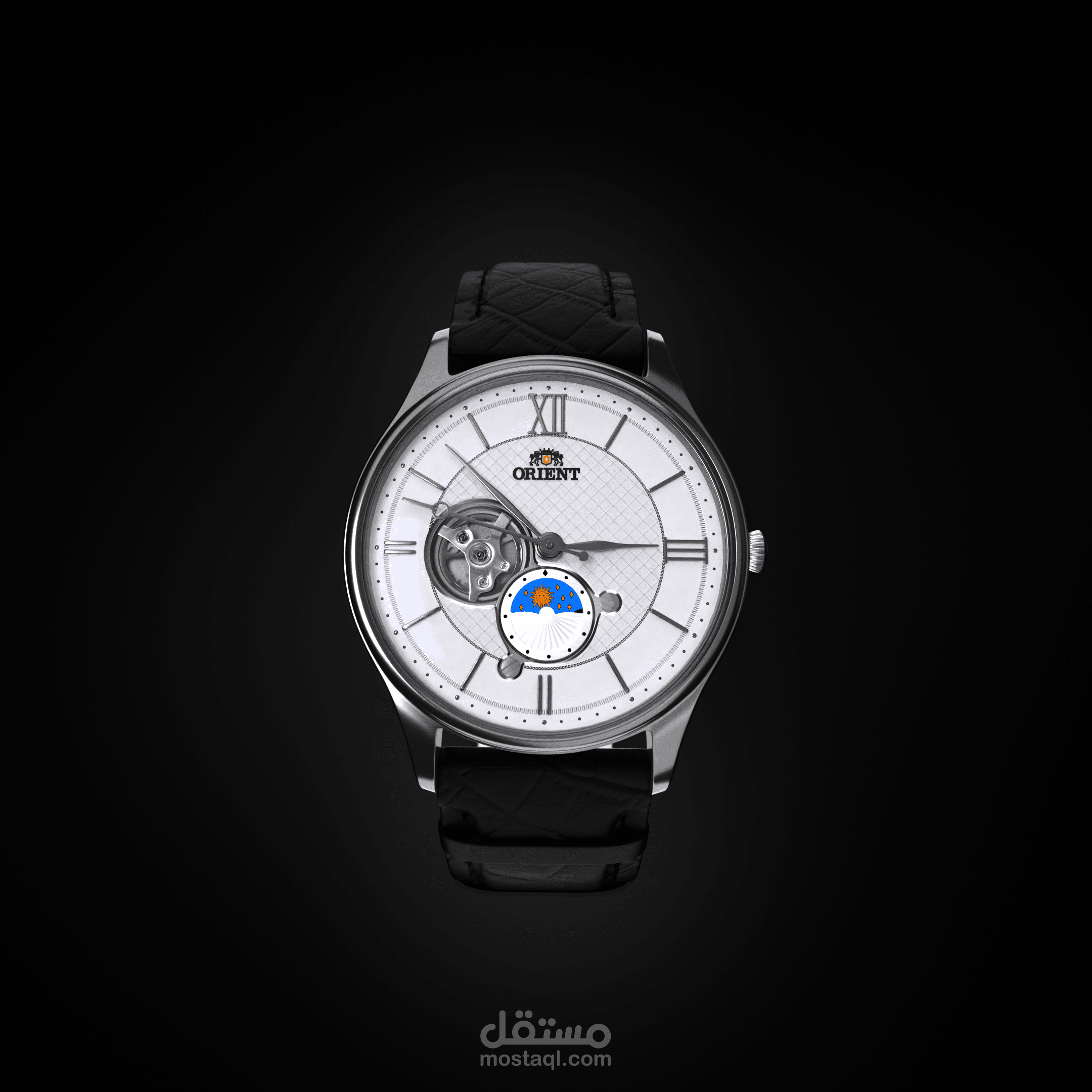 تصميم و تحريك ساعةاورينت 3D