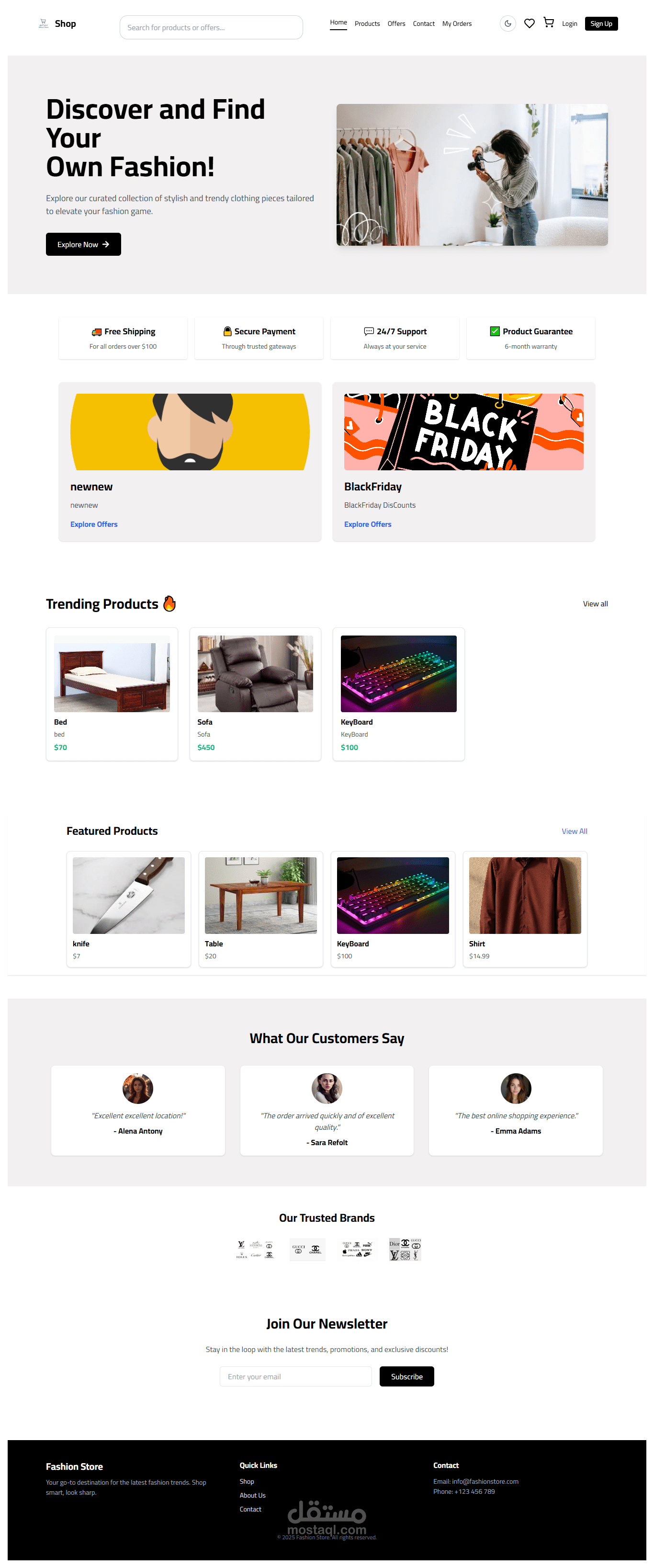 Saqar Store – متجر إلكتروني متكامل مع دفع إلكتروني Stripe وتجربة مستخدم احترافية