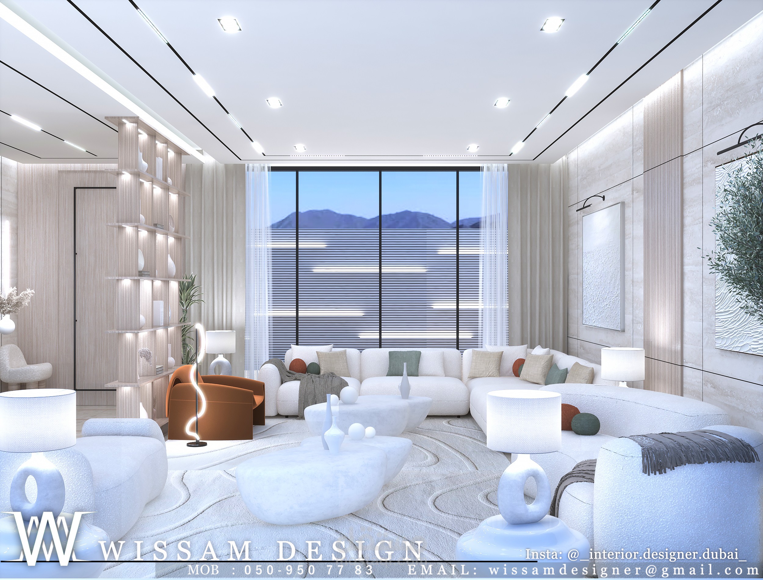 تصميم داخلي لكامل الفيلا 3 طوابق مع الخرائط التنفيذيه