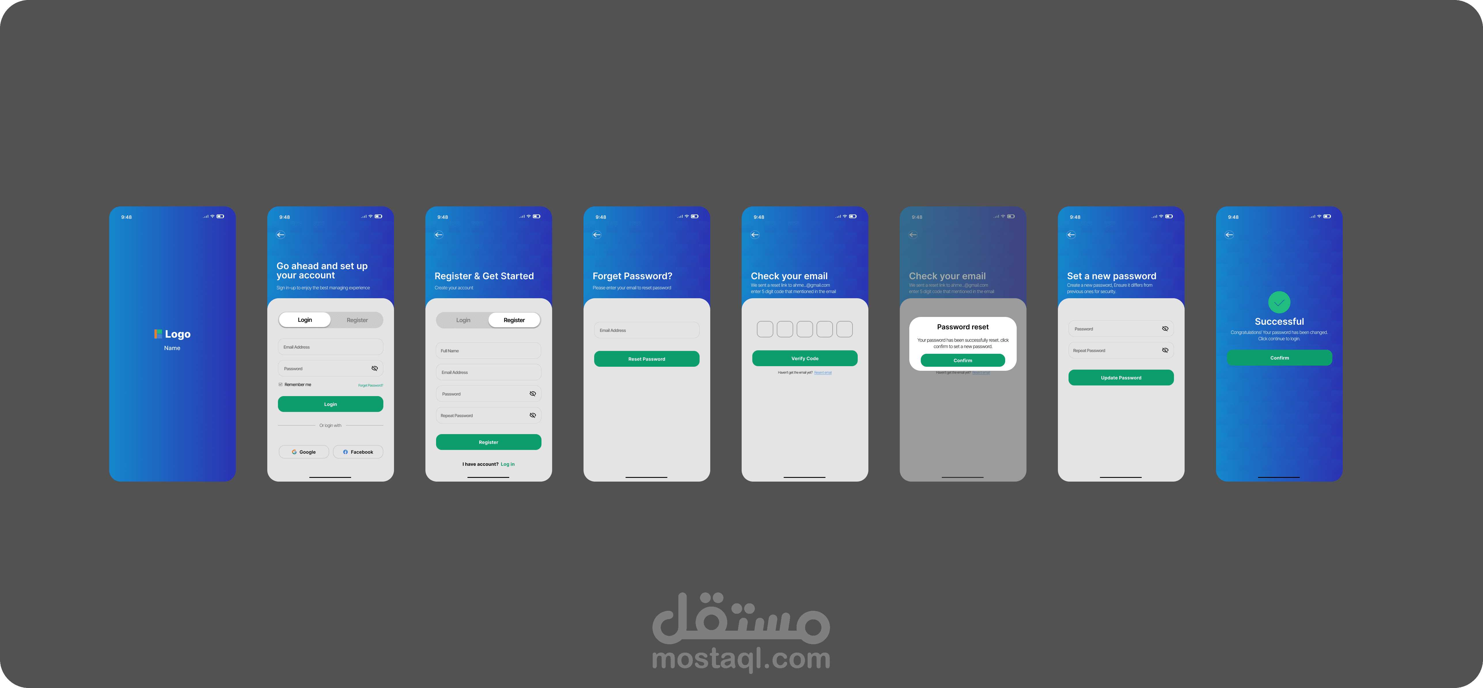 Authentication Screens
