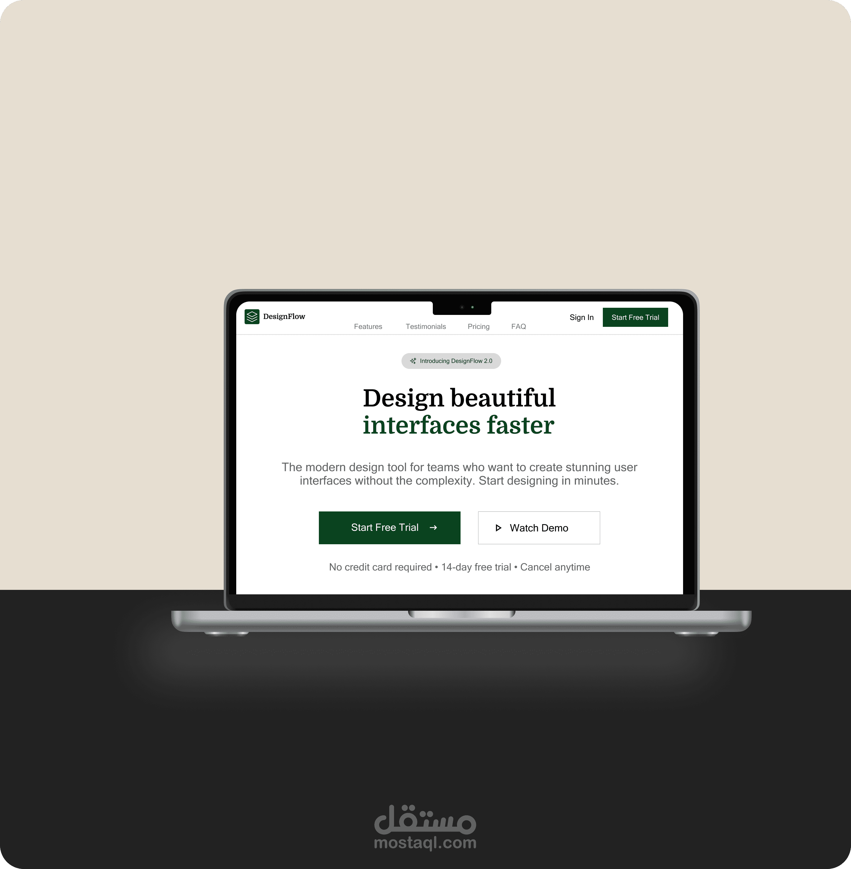 Designed a modern SaaS Landing Page UI/UX