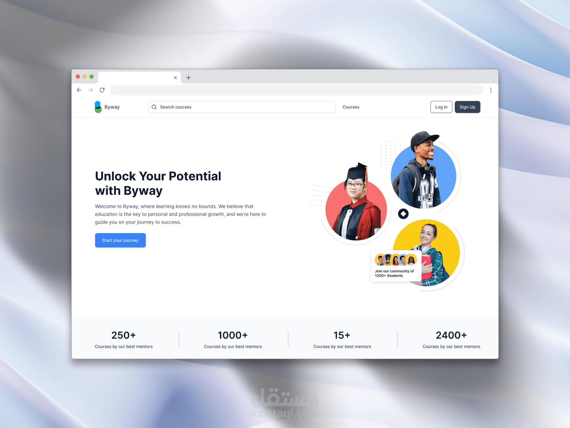 ByWay – منصة تعليمية مع لوحة تحكم للمدربين