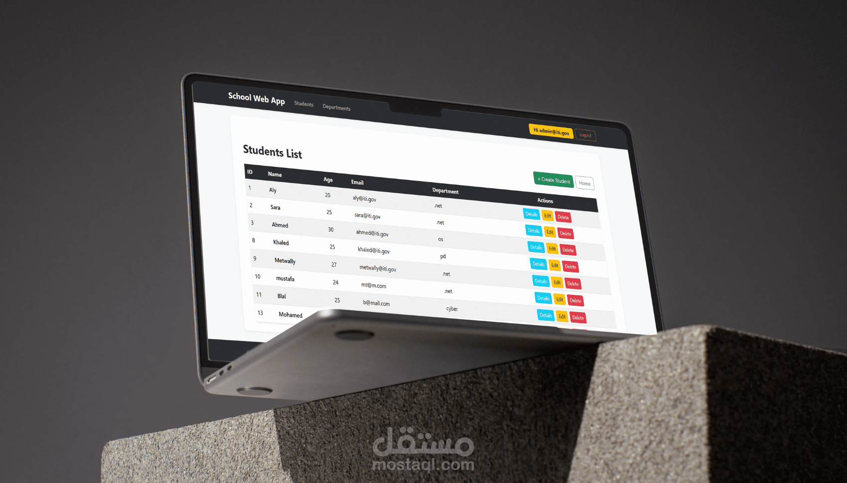 منصة إدارة مدرسية متكاملة باستخدام ASP.NET MVC — SchoolWebApp