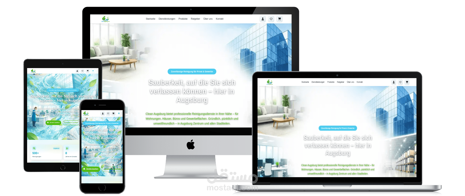 تطبيق ويب خدمات التنظيف – Clean Augsburg