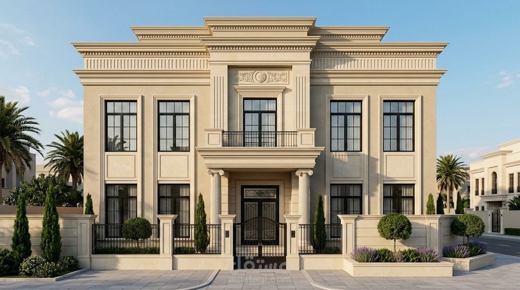 تصميم واجهة نيوكلاسيك
