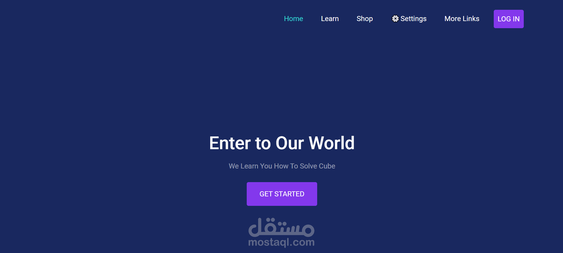 مشروع المكعب (Cube Project) – مشروع تعليمي لتعلم كيفية حل مكعب روبيك خطوة بخطوة وتحسين مهارات التفكير المنطقي.