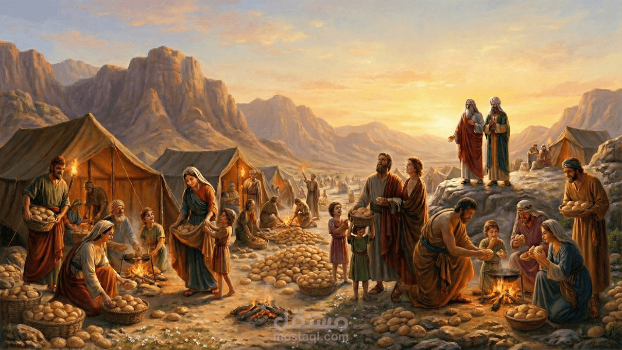 قصة المن و السلوى