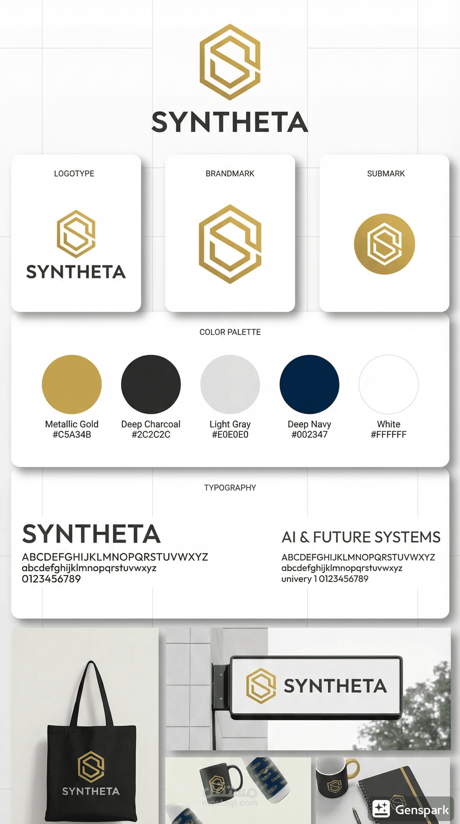 SYNTHETA Luxury Tech Brand Identity