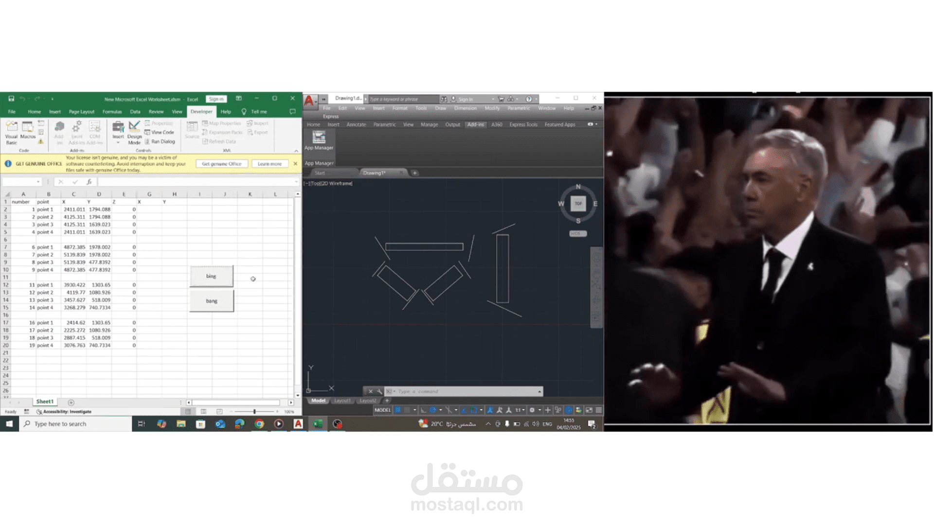 Draw structure lines for beams in AutoCAD using vba