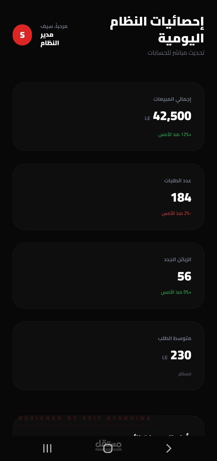 موقع متخصص لمتابعه المبيعات