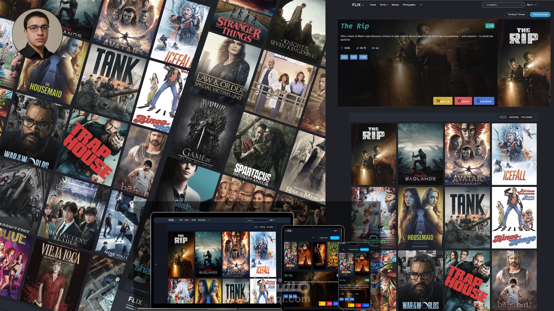 FLIX TV - منصة لعرض أحدث الأفلام والبرامج