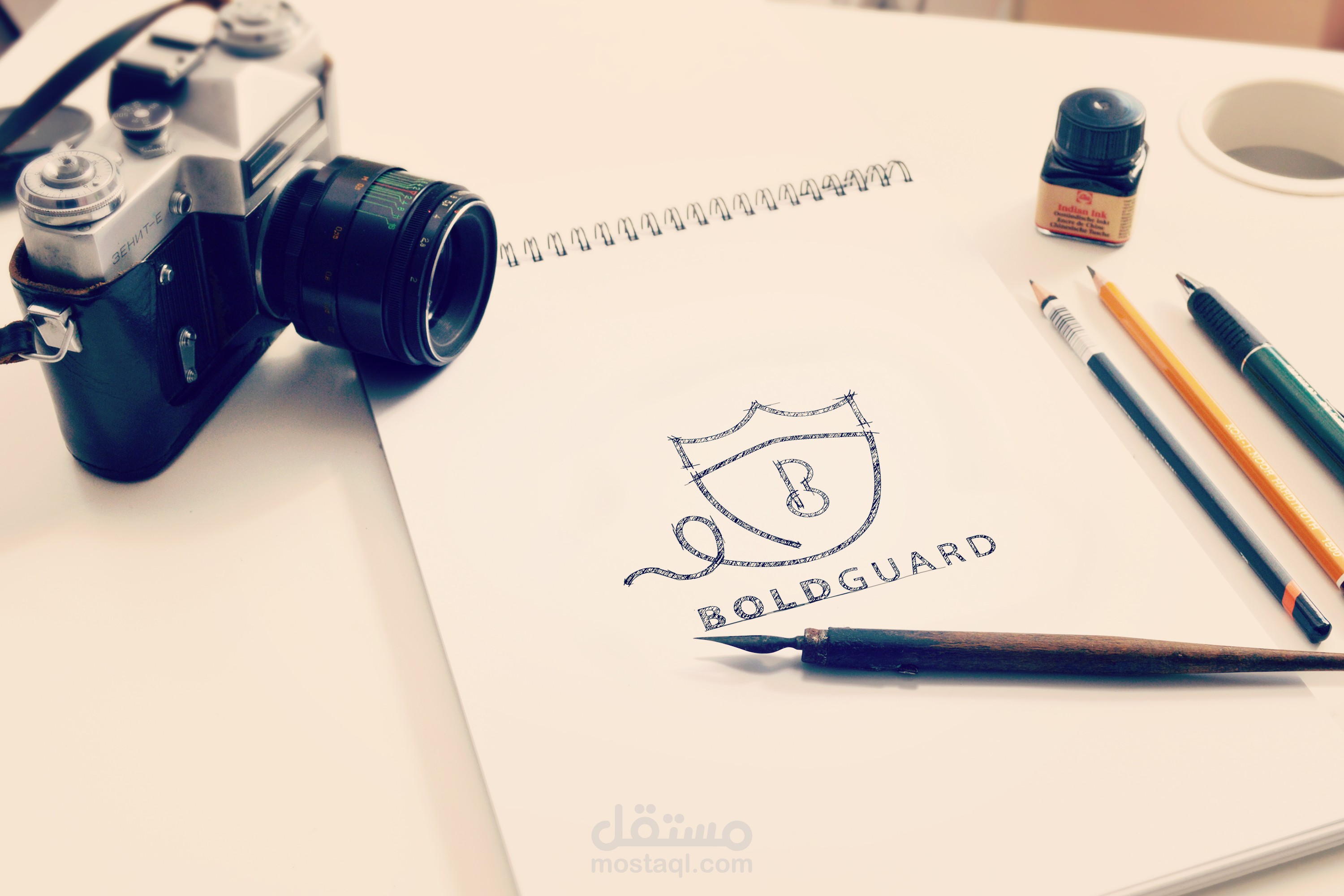 تصميم شعار bold guard