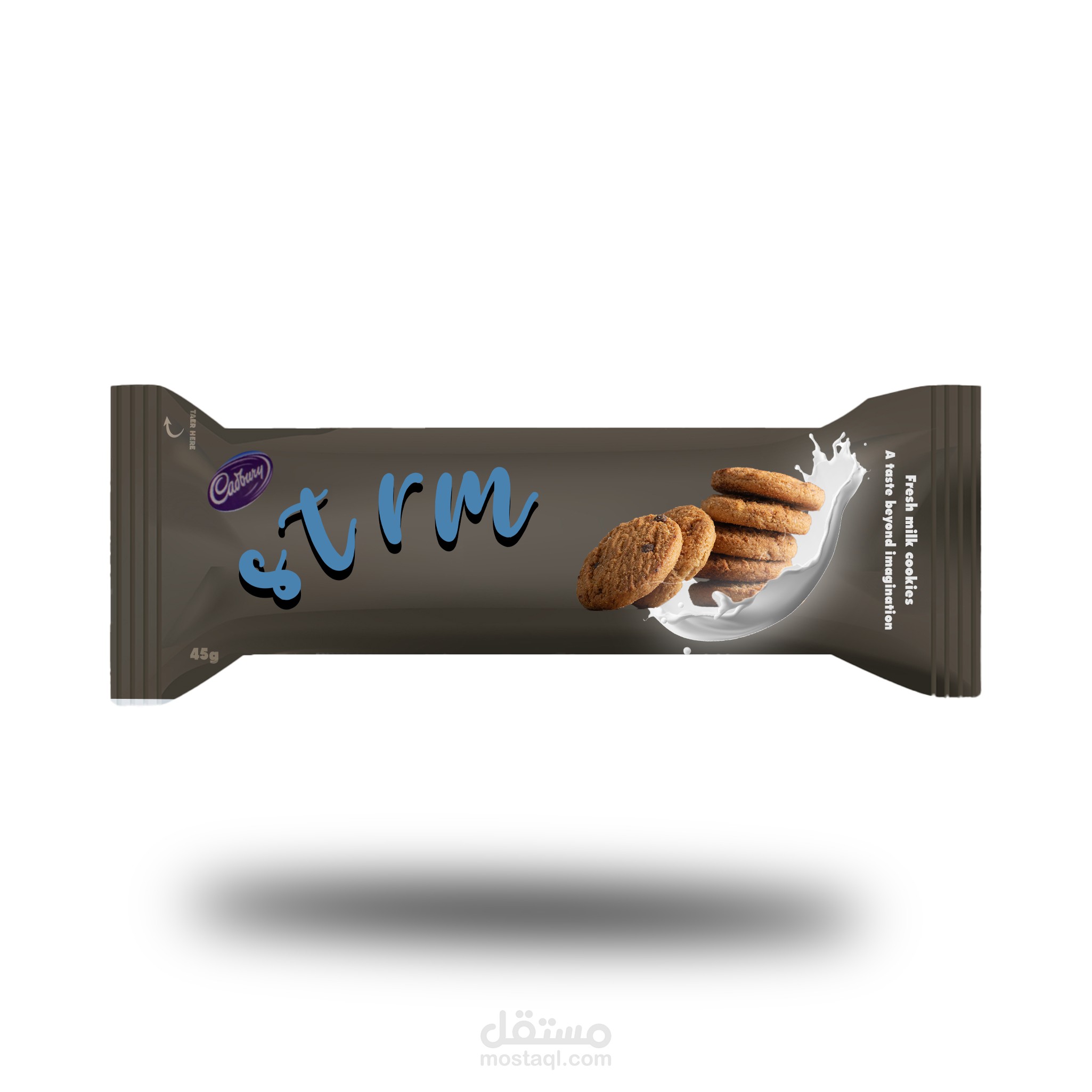 تصميم غلاف بسكويت كوكيز موكاب
