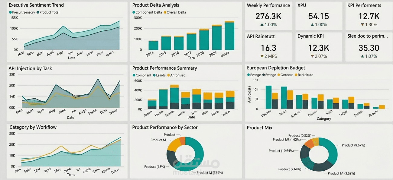 تقديم Dashboard تفاعليه بأستخدام Power Bi