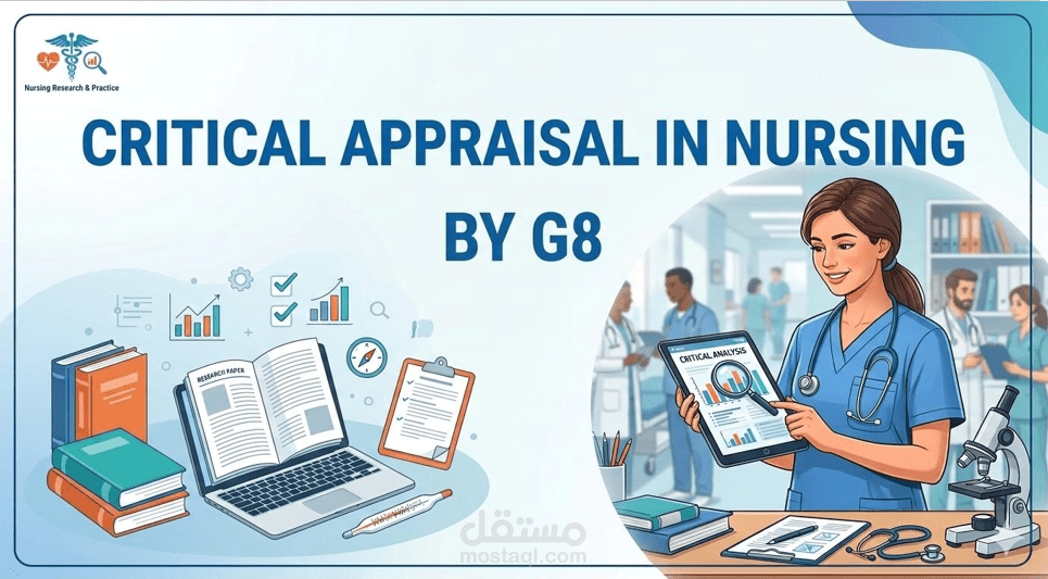 تصميم عرض PowerPoint احترافي | Critical Appraisal in Nursing