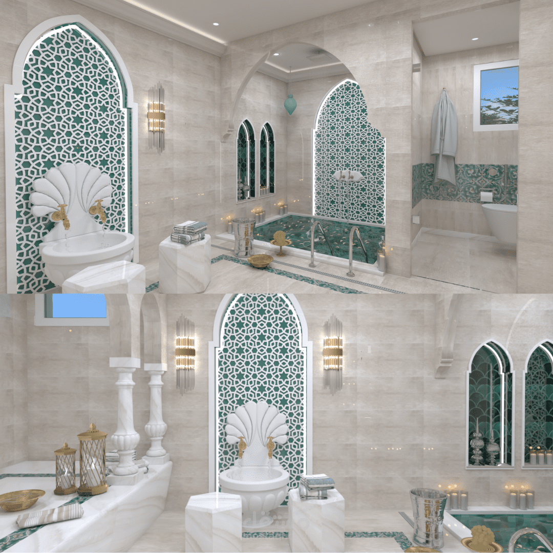 حمّام بتصميم عصري وأنيق