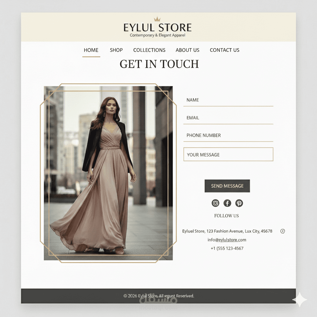 Eylul Store: Modern and Elegant Fashion E-commerce Website