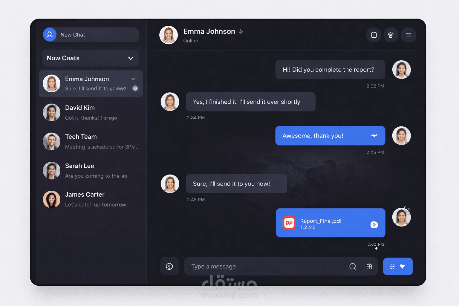 Real-time chat app