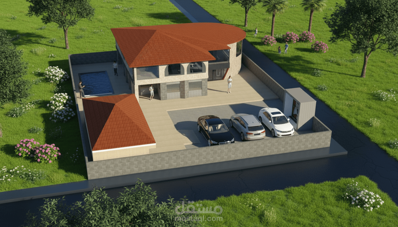 لقد تولّيتُ تصميم هذا المشروع بالكامل.