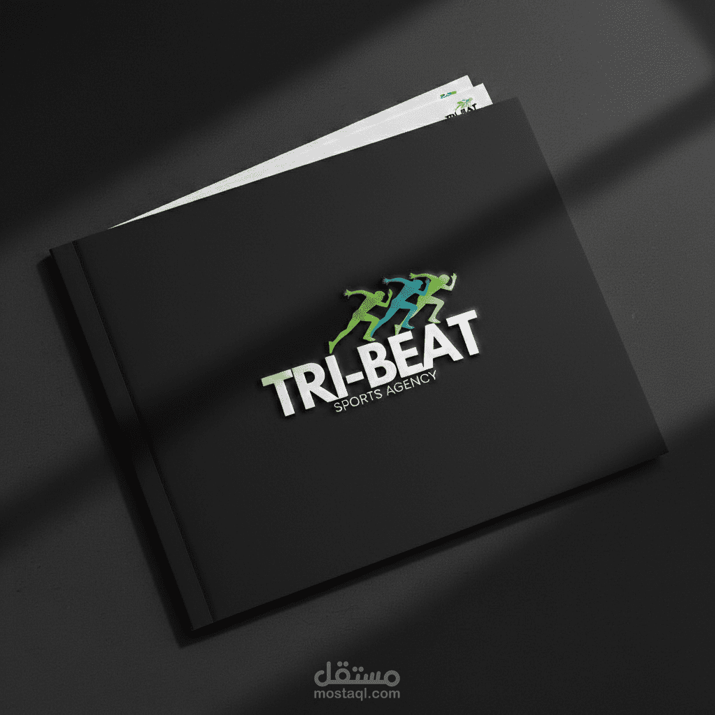 تصميم هوية بصرية عصرية لوكالة رياضية