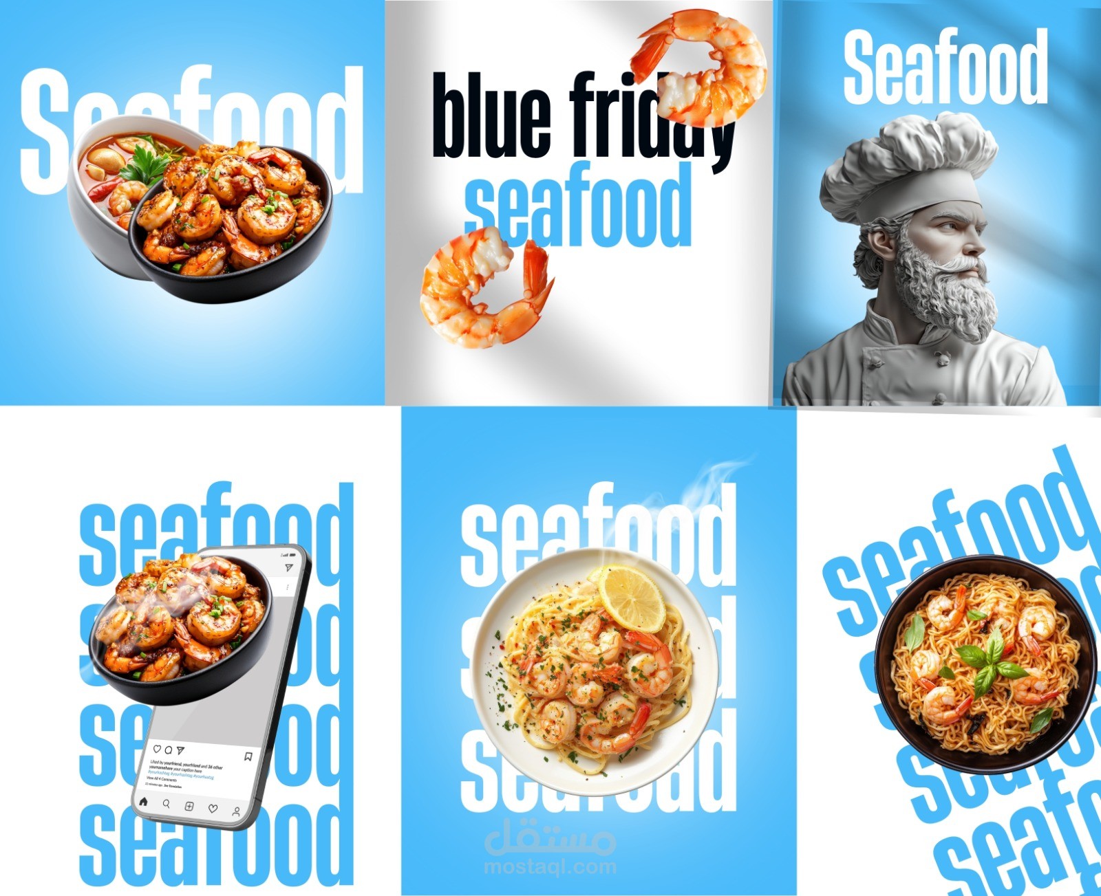 بوستر سوشيال ميديا "انتعاش البحر" - فكرة إبداعية