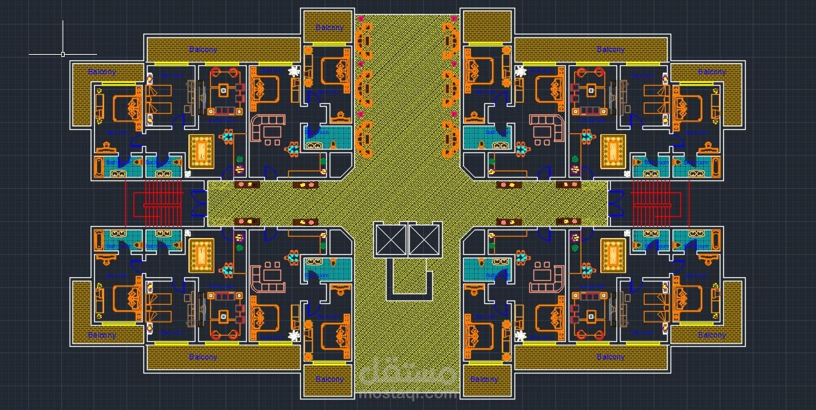 رسم منزل على اوتوكاد