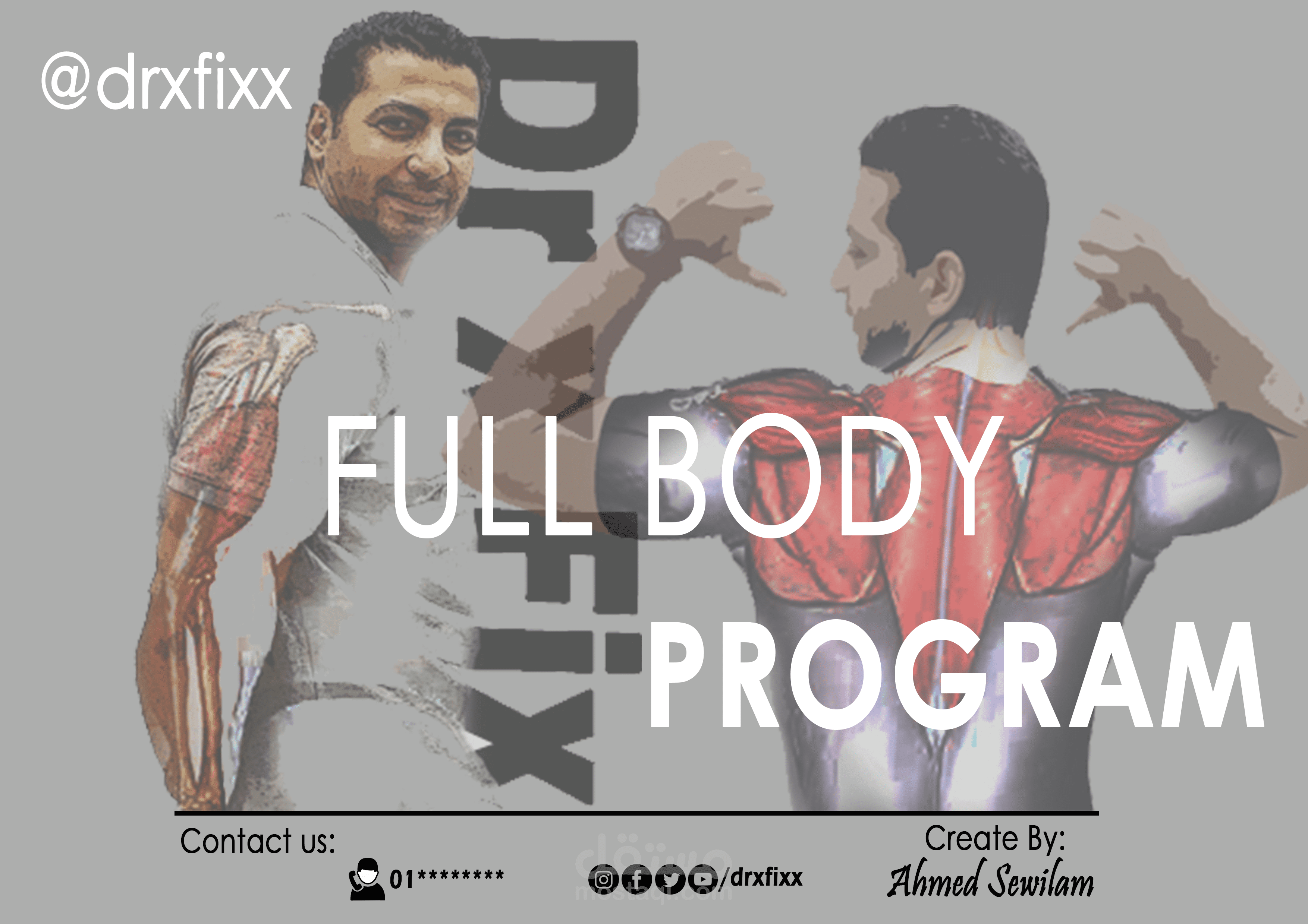 إعداد برنامج تدريبي شخصي شامل داخل الجيم للرياضيين وغير الرياضيين