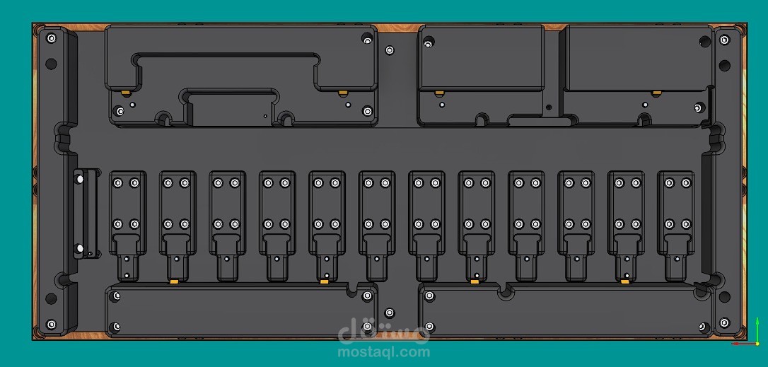 العمل على موصل كهرباءي مع العمل على برمجة قطع المشروع