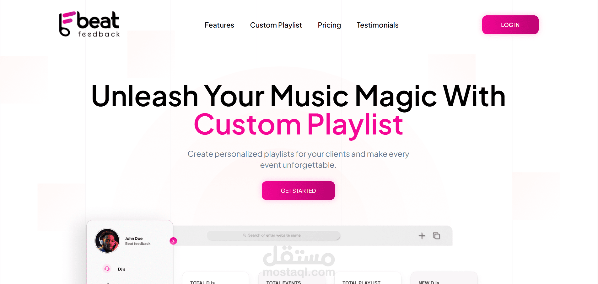Beatfeedback Event Management Website Application | SaaS | Figma to Full Stack Website